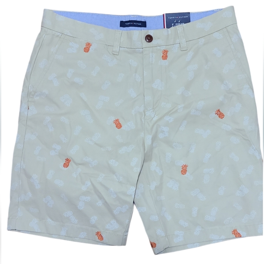 Tommy Hilfiger 9" inseam‎ pineapples all over khakis shorts golf chinos
